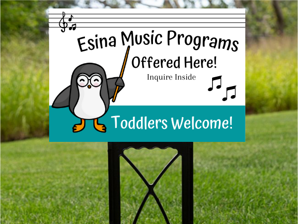 Music Enrichment Programs Yard Sign 