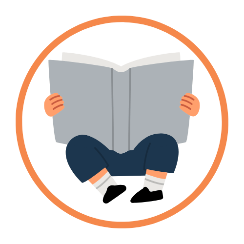 Kids reading music class